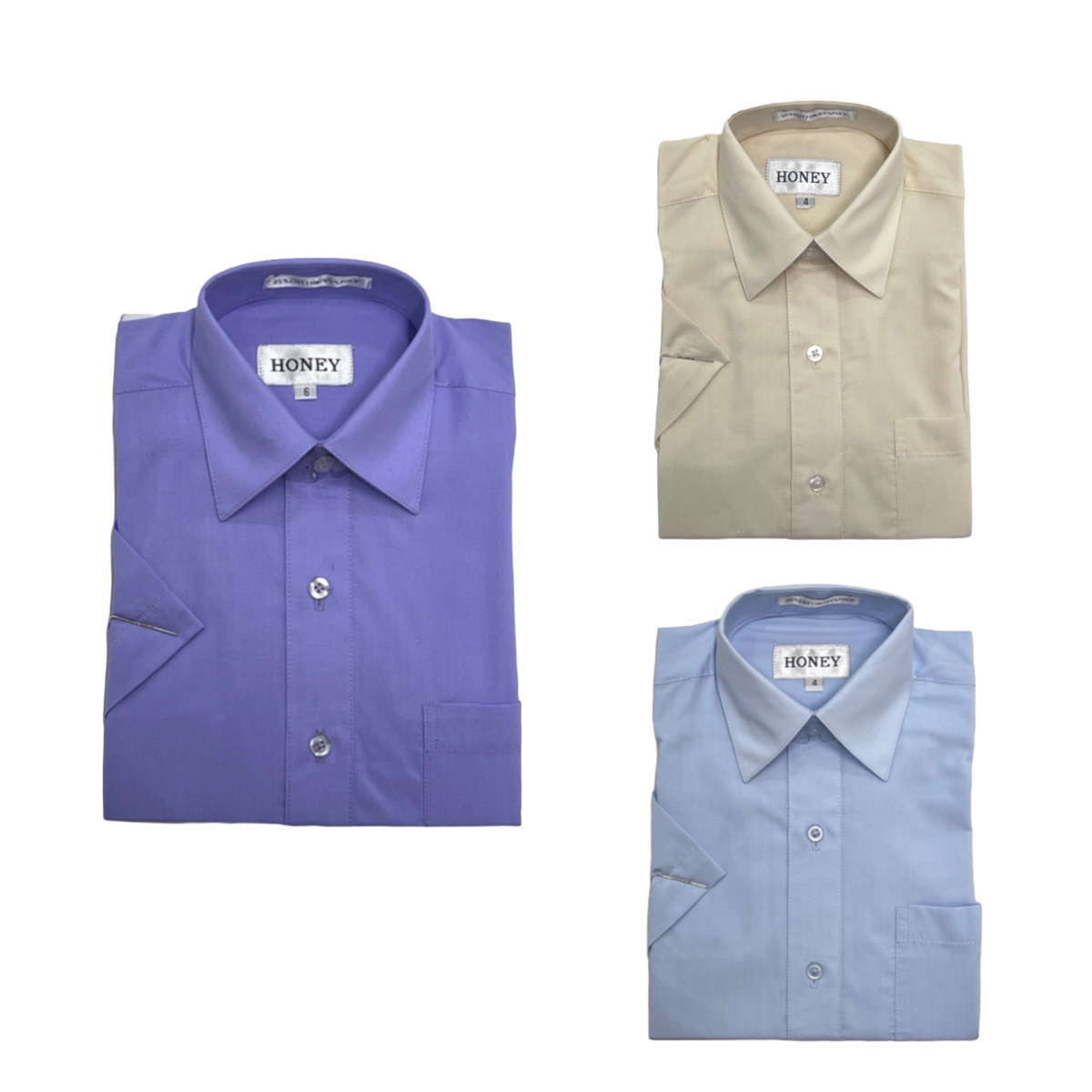 Boys short 2024 sleeve dress shirts