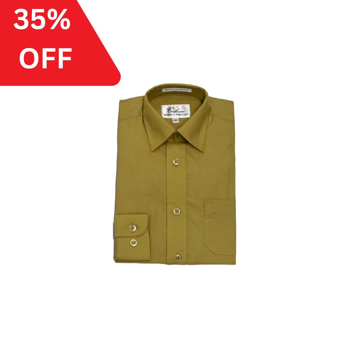 Corleone Gold Dress Shirt - Final Sale