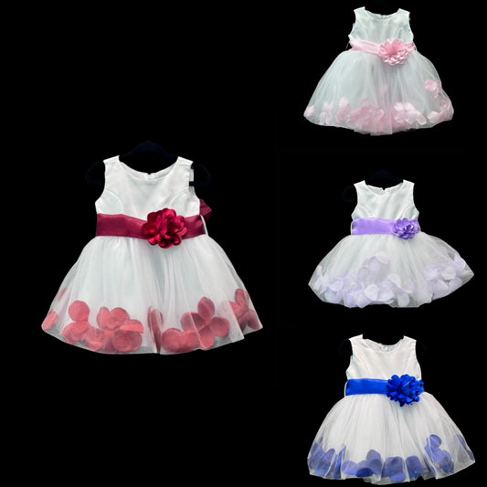 Baby Flower Girl White Dress