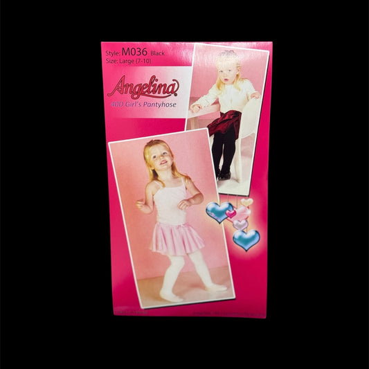 Angelina 40D Girl's Black Pantyhose