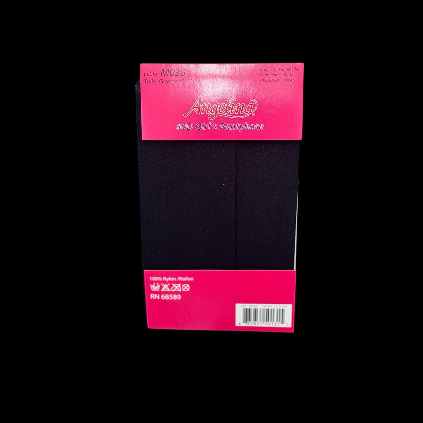 Angelina 40D Girl's Black Pantyhose