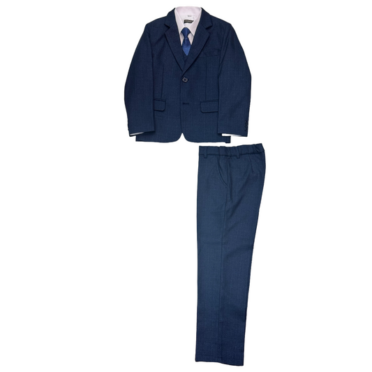 Fancy Boys 5-Piece Pattern Navy Suit