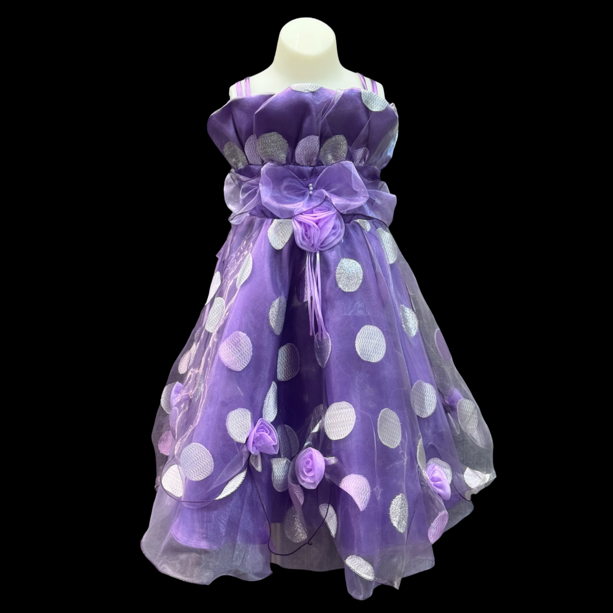 Purple Polka Dot Dress size 7 8