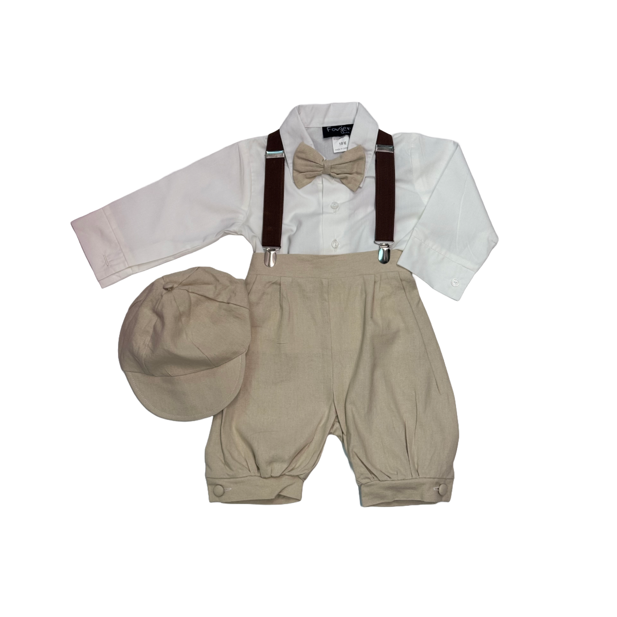 5-Piece Linen Suspender Set