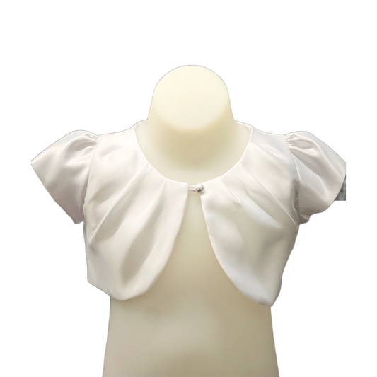 Sweet Kids Short Sleeve Bolero w/ Pearl closure